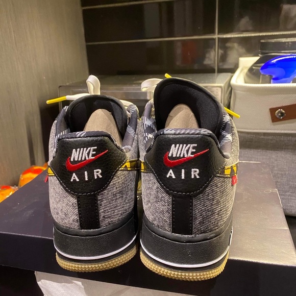 Nike Air Force 1 Low Black Remix - Men’s Size 9.5 - Picture 9 of 9